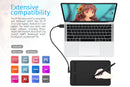 XPPen Deco Mini7 V2 Graphics Tablet 7*4.3 inch Digital Drawing Tablet 8 Key for Android Windows Mac Signature Online Learning