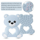 Food Grade Silicone Teether 5pcs Bear Wholesale Chewing Gum Teething Rodent Pendant Baby Shower Gift DIY Accessories Let's Make