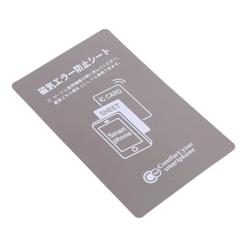 2022 New Grey Anti-Metal Magnetic NFC Sticker Paster for iphone Cell Phone Bus Access Control Card IC Card Protection Supplies