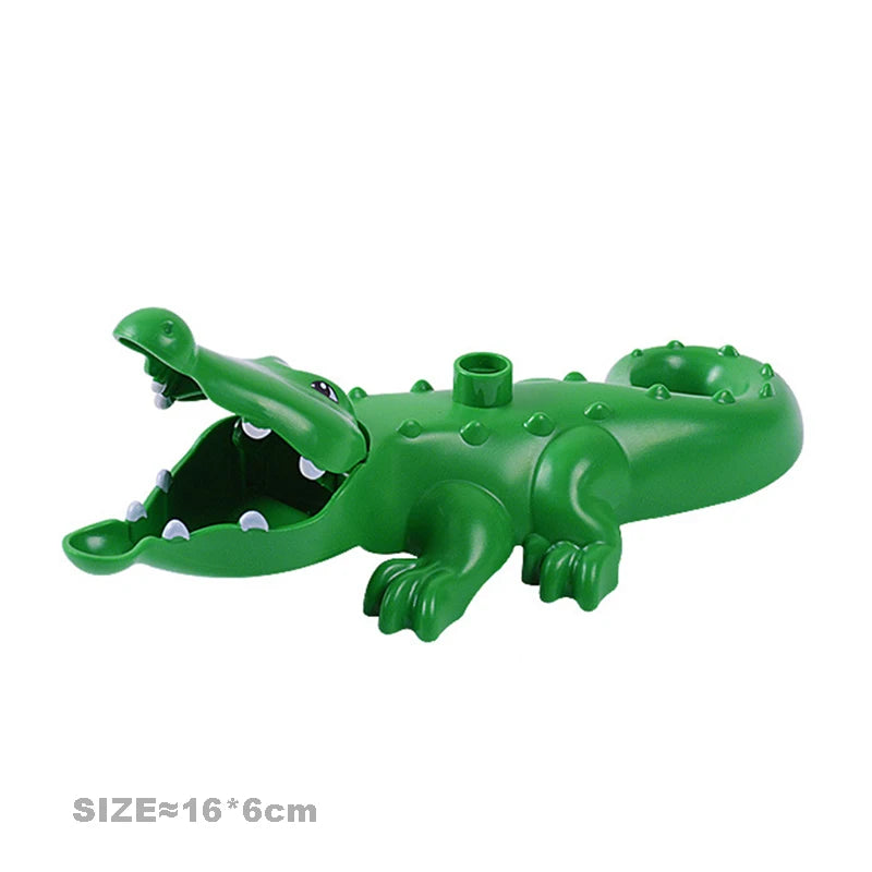 Big Size Building Blocks Accessories Shark Penguin Whale Dinosaur Compatible bricks Animals Interactive Educational Toys for Kid