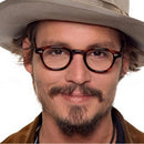 Fashion Vintage Johnny Depp Style Round Sunglasses Clear Tinted Lens Brand Design Party Show Men Women Sun Glasses Oculos De Sol