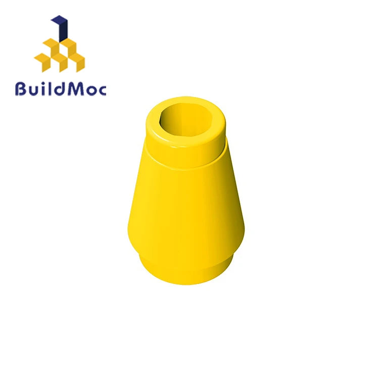 BuildMOC 59900 Cone 1x1 Top Groove brick high-tech Changeover Catch For Building Blocks Parts DIY Educ