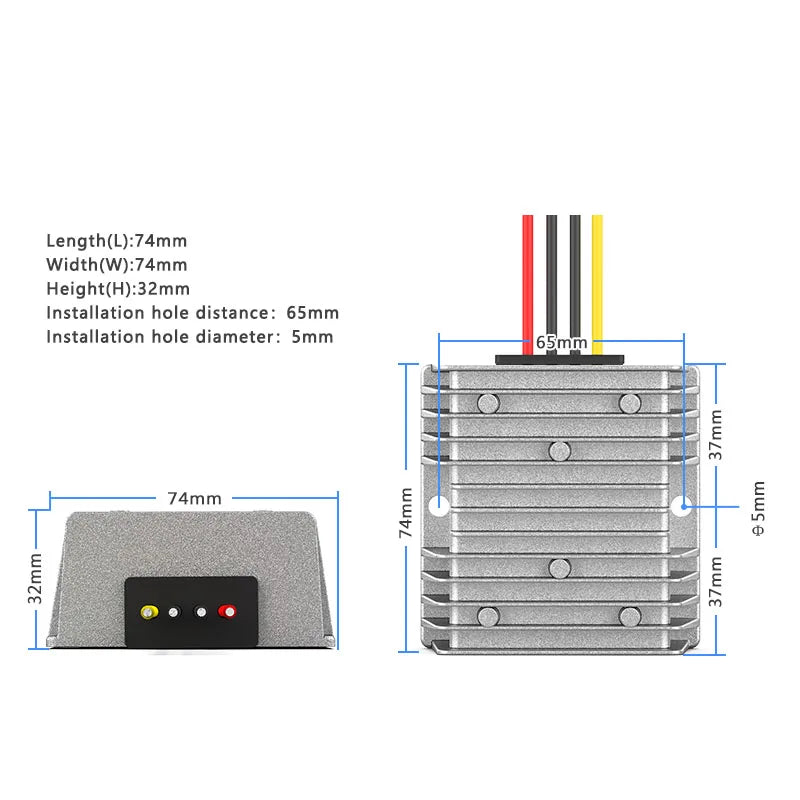 12V to 24V DC power booster 9-20V to 24V car power converter DC-DC regulator