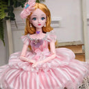 60cm oversized blue eyes beautiful doll set girl educational toy princess children single simulation girl doll birthday gift