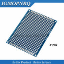 1pcs Double-Sided Protoboard Breadboard Universal Board blue PCB 2*8cm 3*7cm 4*6cm 5*7cm 7*9cm 2.54mm