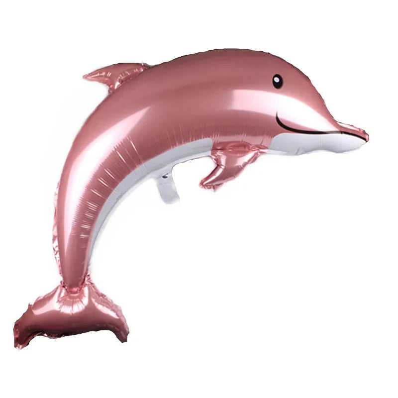 118cm Large Dolphin Foil Balloons Children Fish Helium Balloon Sea World Party Ballon Fish Birthday Party Wedding Decorations