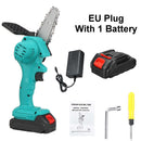 88VF 3000W 4-Zoll-Mini-Elektrosäge Kettensäge Garten Baumholz-Säge Holzbearbeitungswerkzeuge Holzschneider für Makita 18V Akku