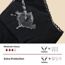 4 Layer Absorbent Menstrual Panties Women Bamboo Fiber Period Panties for Monthly Heavy Flow Lace Bikini Menstruation underwear