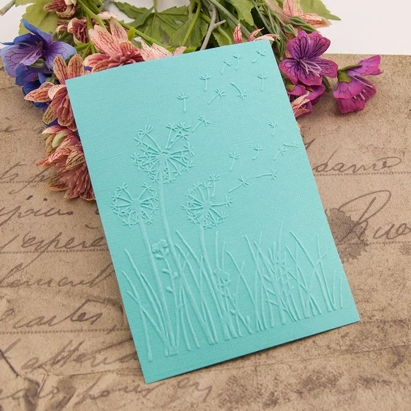 Dandelion print DIY Plastic Embossing Folders for DIY Scrapbooking Paper Craft/Card Making Decoration Supplies