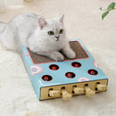 3 in 1 Cat Toy Cat Scratching Board Pet Interactive Training Scratch Toys Cat Scratcher Cat Hit Gophers Toy Tease Stick For Cats