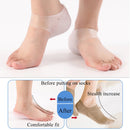 Unsichtbare Fersenerhöhung Einlegesohle Silikonsocken Fußgewölbestütze Gel Fersenpolster Orthopädische Fersenkissen Sohlen Fußmassage Männer Frauen
