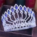 Crystal Queen Hochzeit Tiara Krone Braut Festzug Haarschmuck Barock Diadem Kopfschmuck Damen Braut Kopfschmuck Accessoires