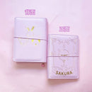 Japanese Sakura Loose-leaf Diary Notebook Kawaii Travel Journal Handbook Spiral A6 Daily Planner Organizer Bullet Pink Journal