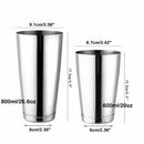 Cocktail Shaker Boston Shaker: 2-piece Set: 18.6oz weighted & 25oz Weighted Professional Bartender Bar Tool