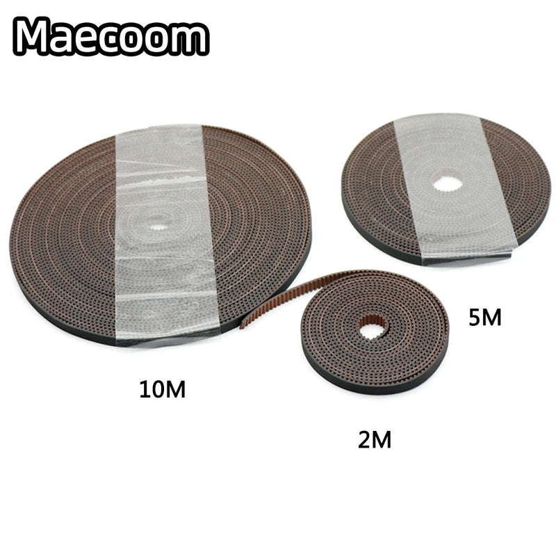 5m/10m//20m/50m/lot GT2-6mm / 10mm open timing belt GT2 belt Rubber Aramid Fiber cut to length for 3D printer wholesale