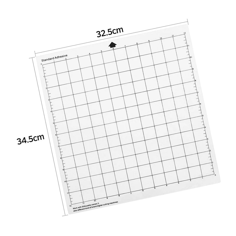 3/5/10Pcs Replacement Cutting Mat Transparent Adhesive Mat with Measuring Grid 12*12-Inch for Silhouette Cameo Plotter Machine