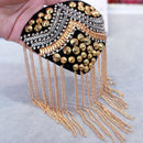 2 Stück Persönlichkeit Bühne Nachtclub veranstaltete Bankett Schulterschmuck Epauletten Retro kleine westliche zusammengebaute Brosche Quasten-Patch