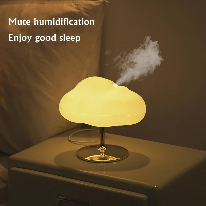 DC5V Cloud Aromatherapy Essential Oil Diffuser Ultrasonic Air Humidifier with Colorful LED Table Lamp For Home Mist Maker Fogger