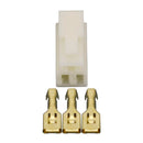 6.3mm 3 Pin DJ7031-6.3-11/21 Automotive Electrical Connector Cable Terminal Plug Kits Motorcycle Ebike Car Terminal Male Female