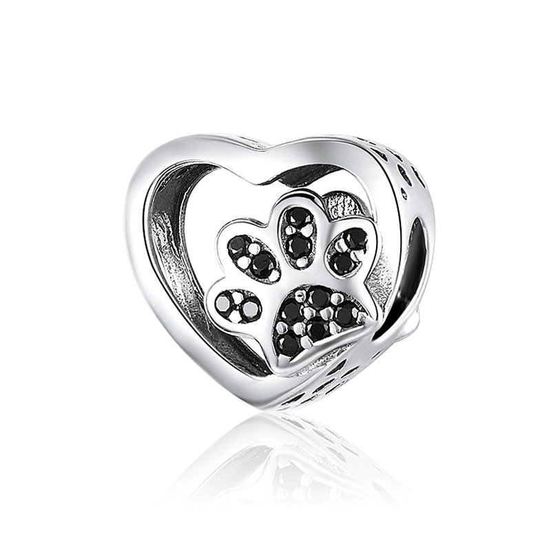 925 Sterling Silver Tree Of Life Infinite Love Heart Zircon CZ Beads Charms Fit BISAER Bracelet Silver 925 DIY Jewelry Making