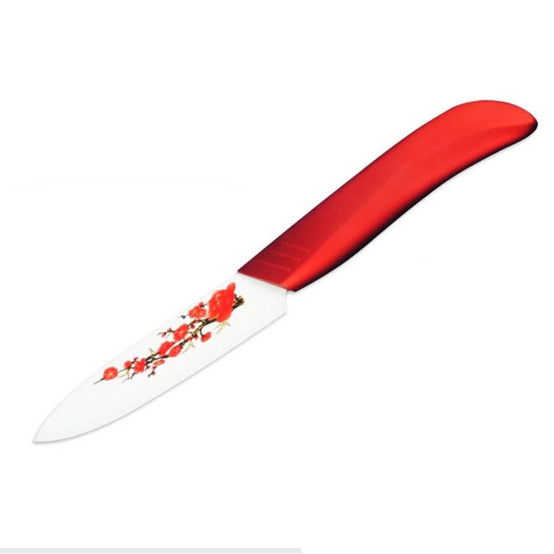 FINDKING Kitchen ceramic knife with flower laser printed High sharp quality Knives Set tools 3 4 5 6 Kitchen tools healthy life