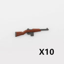 WW2 Military Weapon Building Blocks US Army Figures Guns Two-color Printing M1 Rifle M1A1 Submachine Gun Accessories Toys C270