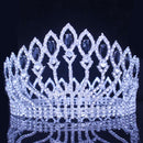 Crystal Queen Hochzeit Tiara Krone Braut Festzug Haarschmuck Barock Diadem Kopfschmuck Damen Braut Kopfschmuck Accessoires