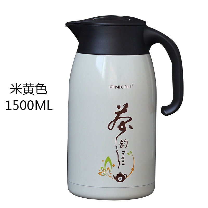 Hot Sale PINKAH 1L/1.5L Home Thermo Jug Business Heat Kettle Office Coffee Tea Vacuum Insulated Pot Travel Thermos Flasks