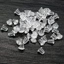 Multi-colors Metal and Plastic Earring Back Plug Cap Nail Accessories Anti-allergic Anti-inflammatory DIY Jewelry Accessories