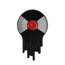 Punk Music Lovers Pin Skeleton DJing Vinyl Record Player Enamel Pin Badge Tape Lapel Pins Brooches Shirt Bag Cool Gothic Jewelry