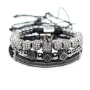 Herrenschmuck Armband Männer Luxus Königsarmreif Set Römische geflochtene Armbänder für Frauen Mode Armband Gold Manschette Freundschaftsgeschenke