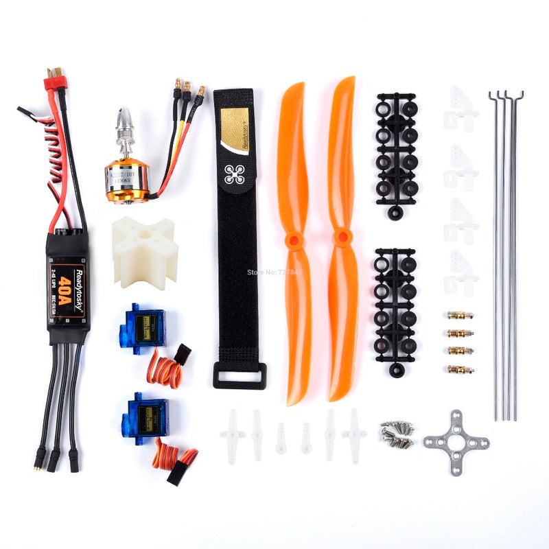 2212 1400KV Brushless Motor + 30A / 40A ESC + SG90 Servo + 8060 Propeller + Push Rod + Servo Angle Adjuster For RC Wing SU-27