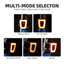 USB Rechargeable Flashlight For Bicycle Rear Light Waterproof Bike Helmet Taillight Cycling Warning Light Flash Cyling Back Lamp