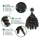 10-32 inch Rose Curly Funmi Human Hair Bundles 10A Grade Pixie Curls Human Hair Extension Brazilian Hair Weave Bundles For Women