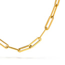 2021 Hot Fashion Paperclip Link Chain Women Necklace Stainless Steel Gold Color Chain Necklace For Women Men Jewelry Gift
