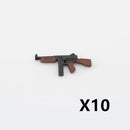 WW2 Military Weapon Building Blocks US Army Figures Guns Two-color Printing M1 Rifle M1A1 Submachine Gun Accessories Toys C270