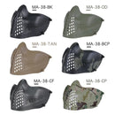 Airsoft Masks Dual mode Half Face Pilot Mask Tactical Mask Hunting Rifle Air Military Games Shooting Paintball Protective Mask