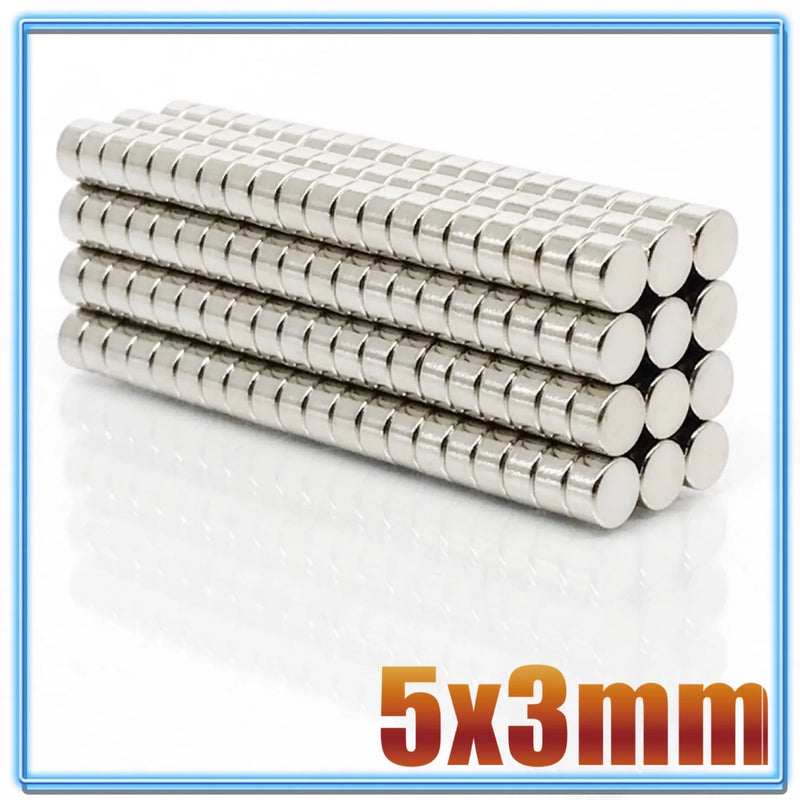 100Pcs Mini Small N35 Round Magnet 5x1 5x1.5 5x2 5x3 5x4 5x5 mm Neodymium Magnet Permanent NdFeB Super Strong Powerful Magnets