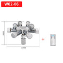 ZRDR Aquarium CO2-Shunt-Blasenzähler-Steuerung Feineinstellungsventil-Generatorsystem Verteiler Aquarien-Mehrkanal-CO2-Shunt
