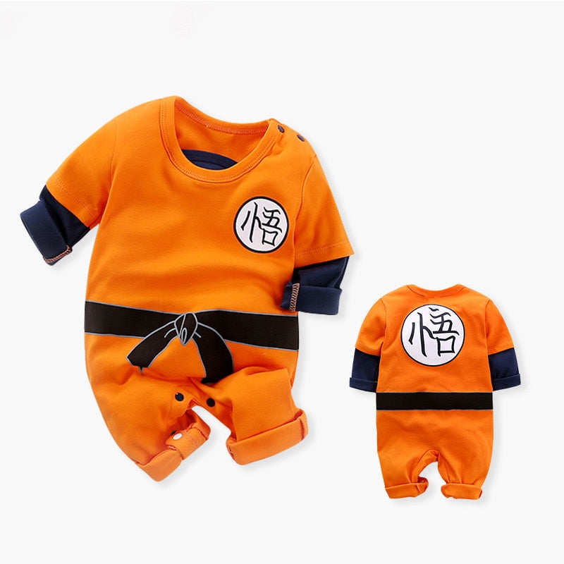 Newborn Baby Boy Clothes Romper 100% Cotton Dragon DBZ Halloween Costume Infant Jumpsuits Long Sleeve New born Overalls