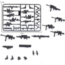 Military Weapon Box SWAT Gun Sandbag Armor Cannon Guns Toy Suit Figures Building Blocks Toys for Children WW2 Weapons Kids Gifts