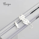 Thaya Cute Cat Fish Trendy Earrings Female S925 Sterling Silver Animal Ear Hook Stud For Women Lovely Party Gifts
