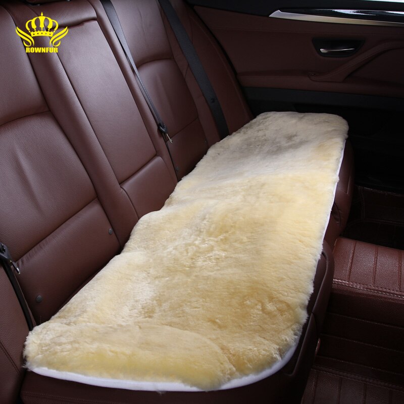 AUTOROWN Faux Fur Car Seat Cushion For Toyota Lexus Kia Hyundai Nissan Universal Car Seat Covers Automotive Interior Accessories