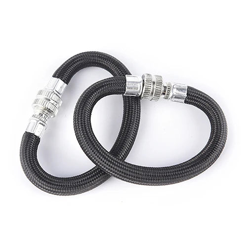 2PCS/LOT Bicycle Pump Extension Hose Inflator Tube Pipe Cord Cycling Pumping Service Parts Longer Use150Psi Schrader A/V Valve