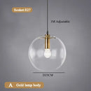 Modern Glass Pendant Lights Gold Black Hanging Lamps For Ceiling Dining Table Bedroom Dining Room Glass Ball Pendant Lighting