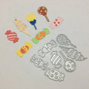 Candy Frame Set Metal Cutting Dies Lollipop Die Cut Stencil Scrapbooking Embossing 2024 New Christmas Craft Stamps And Dies
