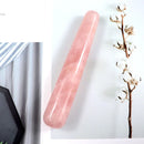Wholesale Natural Stone Crystal Massage Stick Rose Quartz Wand Face Head Eye Massager Body Neck Health Skincare Acupuncture Pen