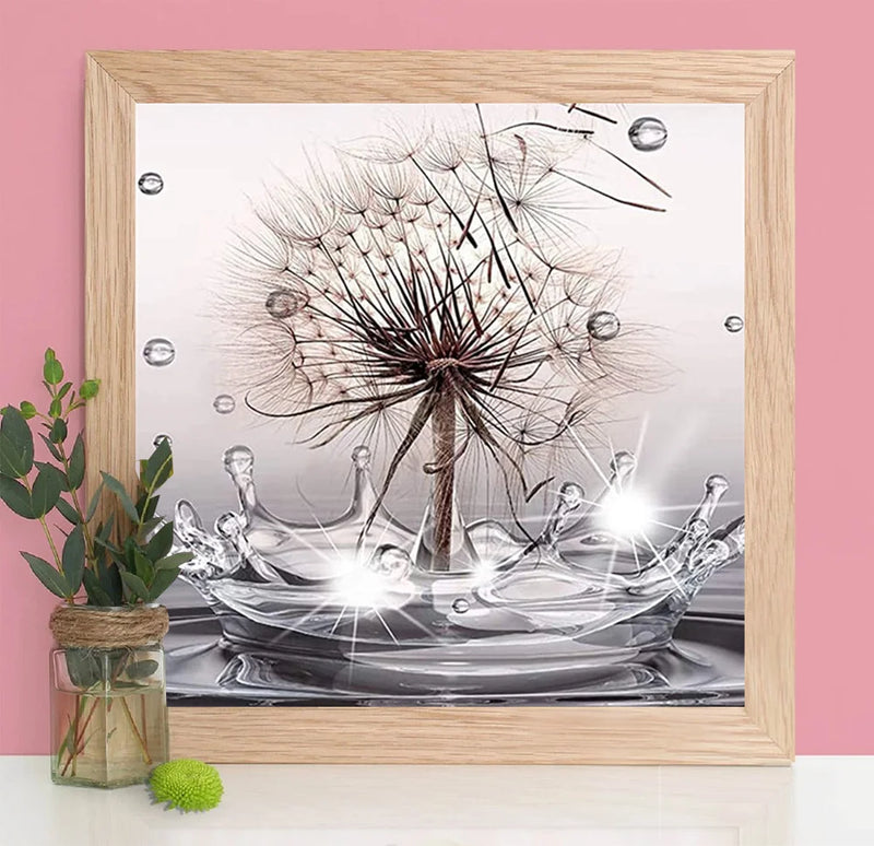 HUACAN Diamond Painting Full Flower Pictures Of Rhinestones 5D DIY Diamond Embroidery Sale Dandelion Mosaic Home Decor