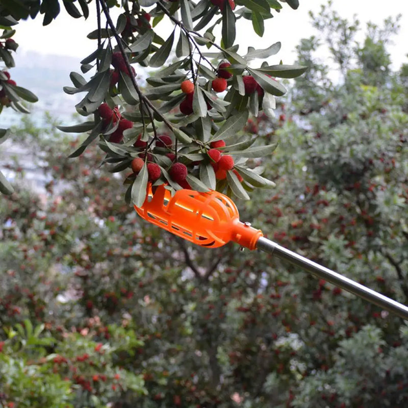 Garden Basket Fruit Picker Head Plastic Fruit Picking Tool High-altitude Fruit Picker Picking Loquat Picking Bayberry Tool 1pc