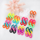 FishSheep Colorful Acrylic Chain Drop Earrings For Women Bohemian Simple Design Link Long Earrings New Fashion Party Jewelry